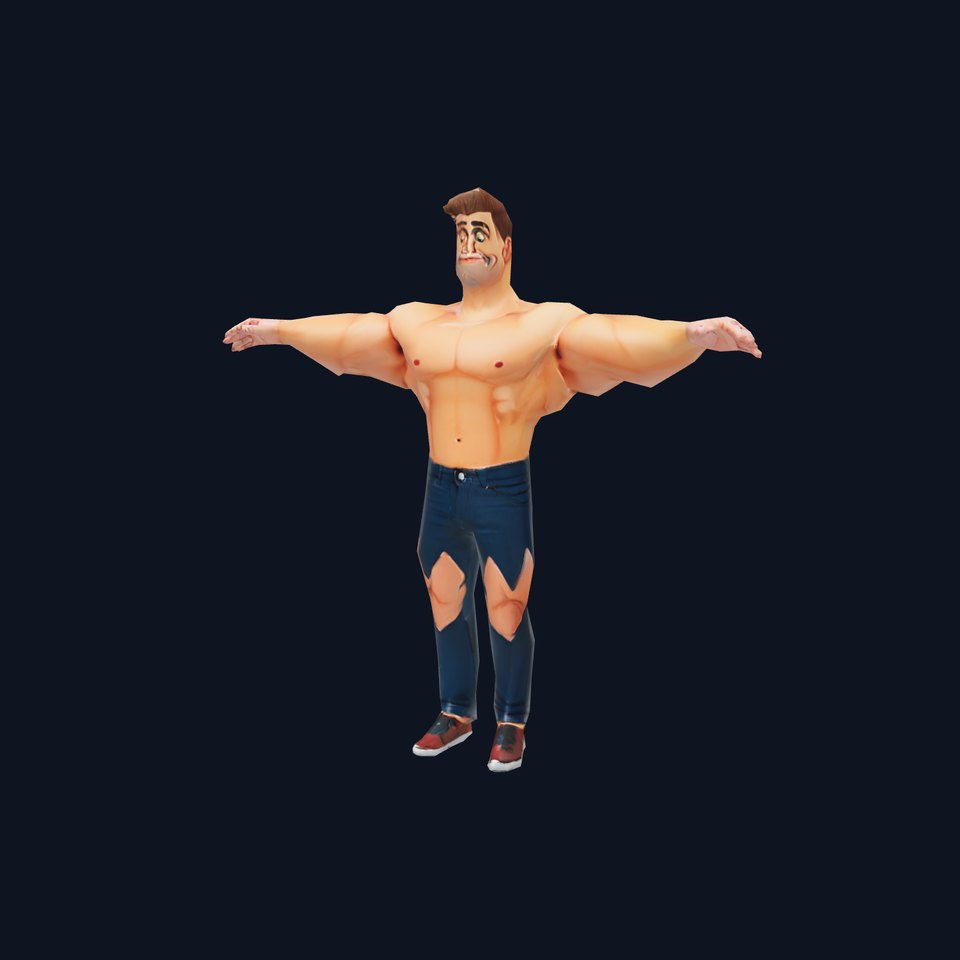 Muscular Hero Character model pack